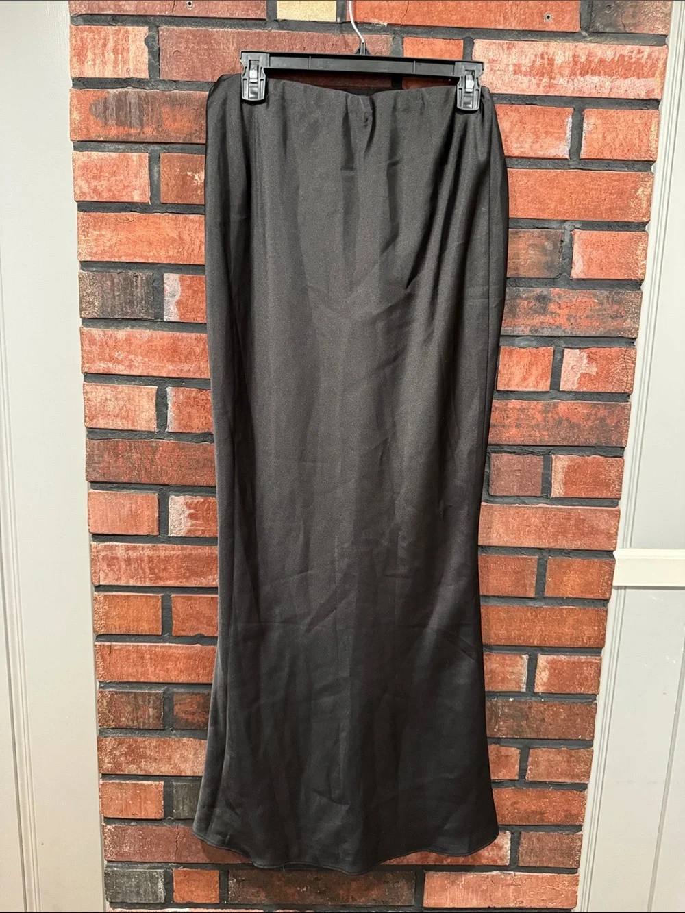 Babyboo Satin A-Line  Skirt - Black